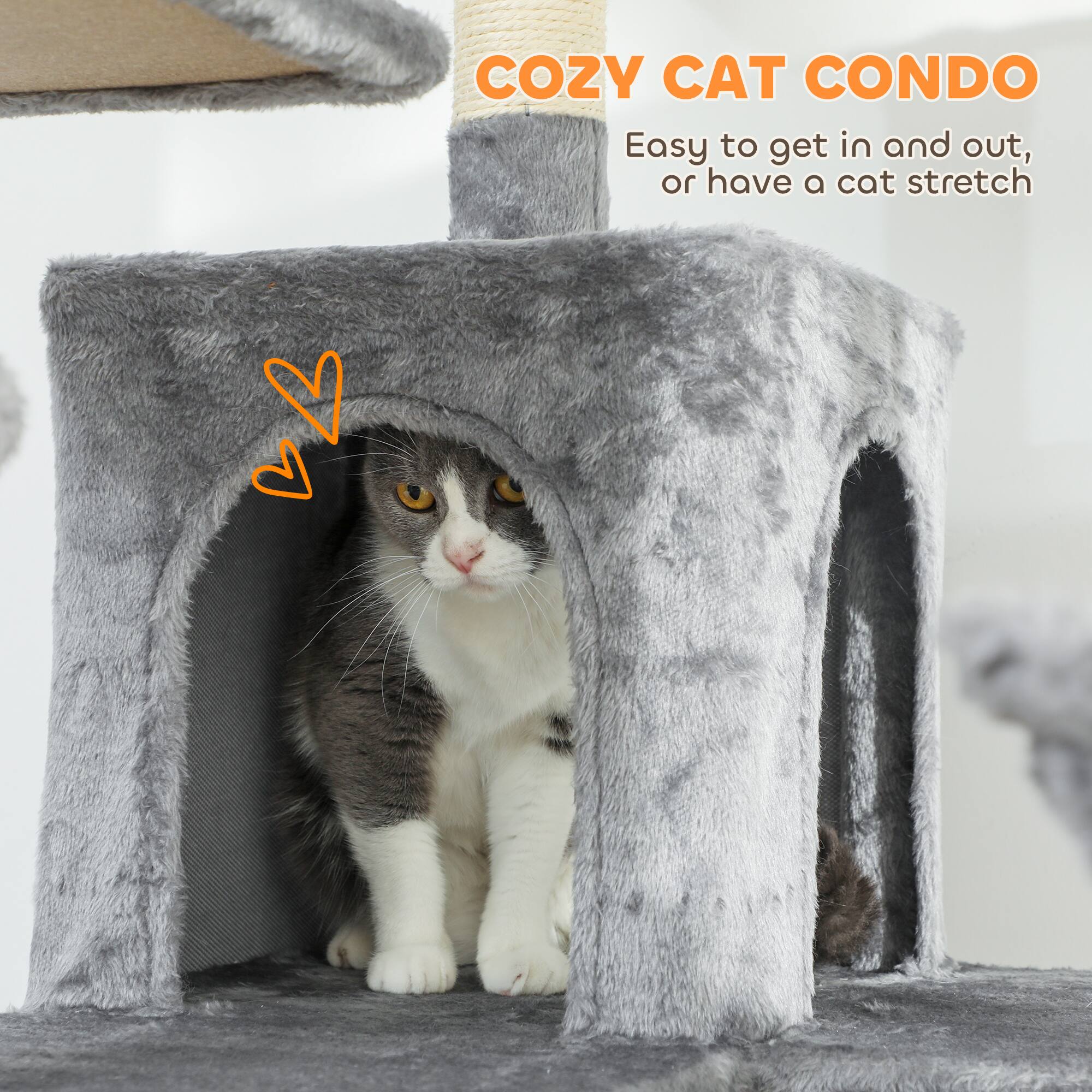 COZY CAT CONDO

Easy to get in and out, or have a cat stretch