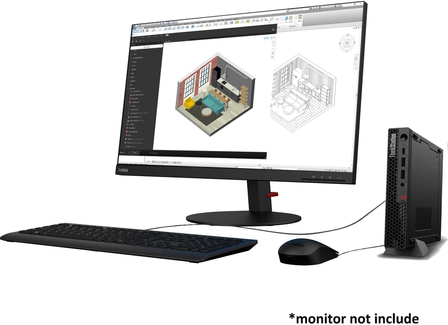 NO - . AE ti 1. 4 R tu ht ma ThinkStation novo *monitor not include