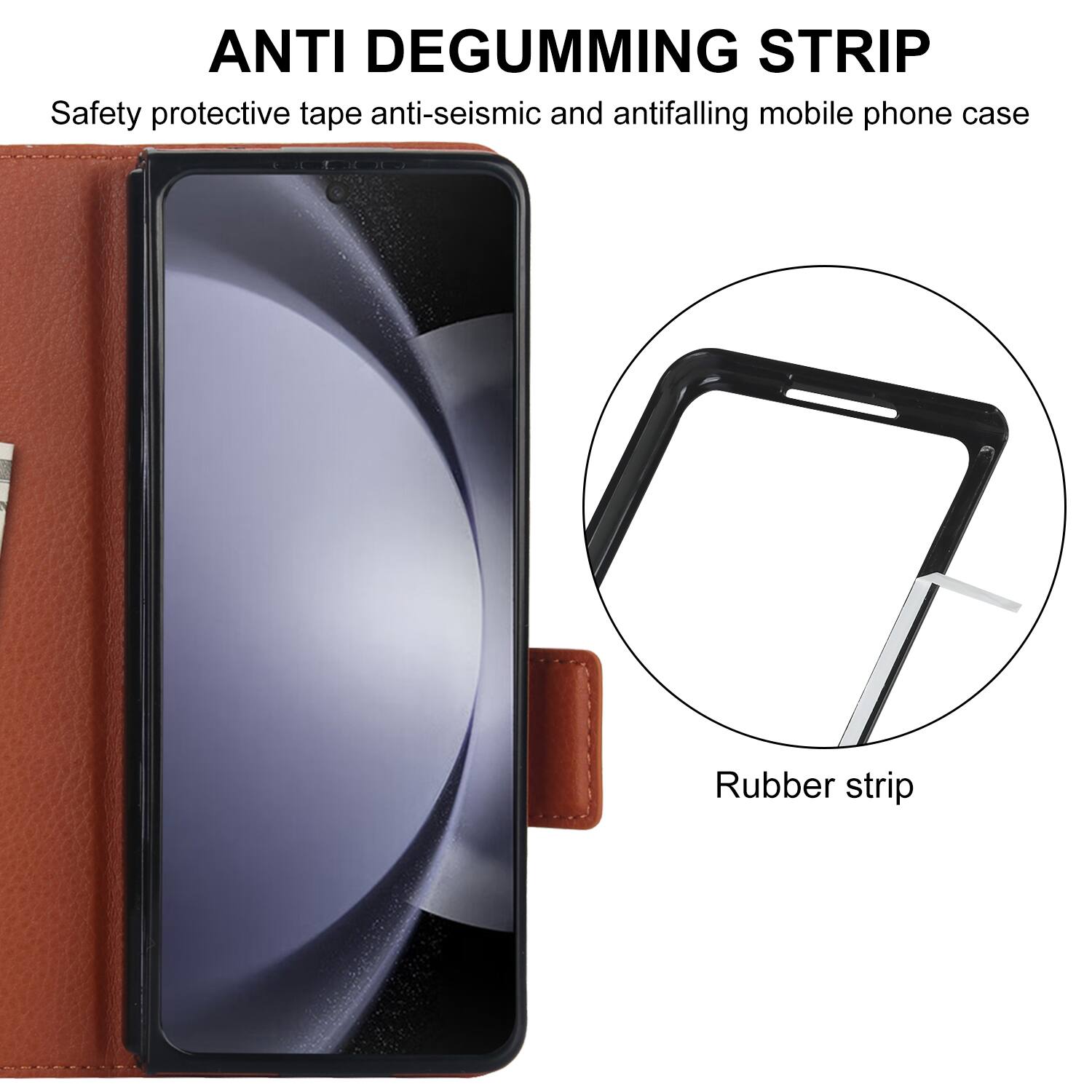 ANTI DEGUMMING STRIP  
Safety protective tape anti-seismic and antifalling mobile phone case  
Rubber strip