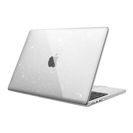 Stock Preferred - Slim Protective Hard Shell Case for MacBook Air 13.6-inch - Clear Glitter