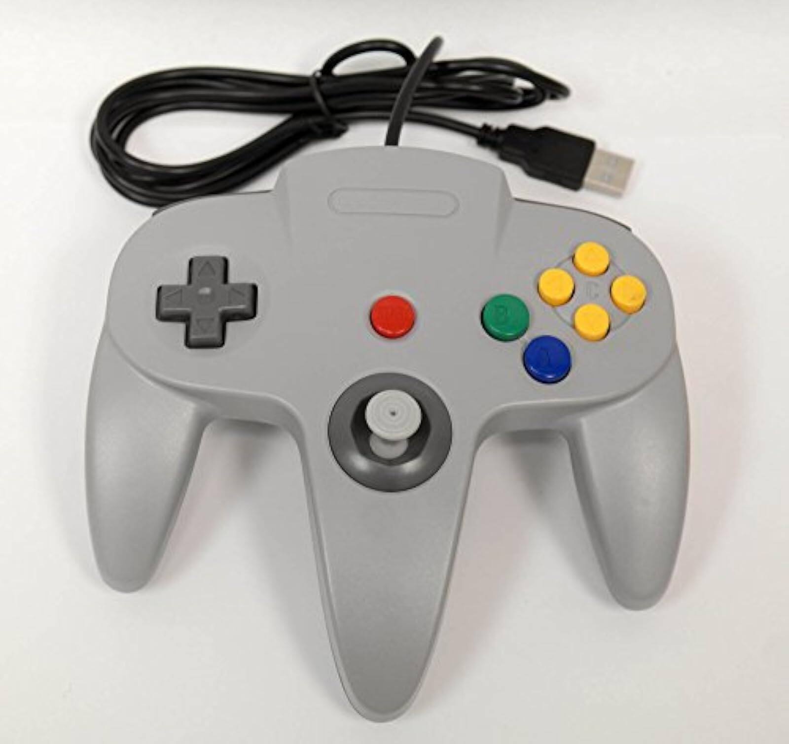 Alt View 1. Mars Devices - N64 USB Controller Gray For Window, Mac, and Linux - Gray.
