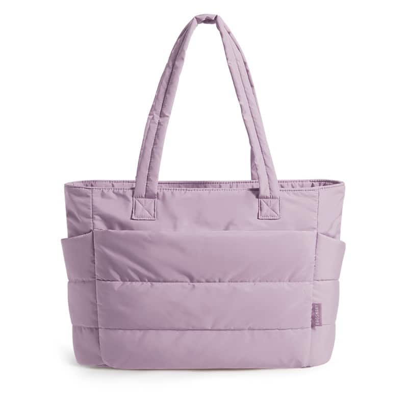 "Bagsmart - Bubble 18L Puffy 14"" Laptop Work Tote Bag, Lightweight Water-Resistant Puffer Travel Shoulder Bag for Women - Mist Purple" price history on PriceWatchPro