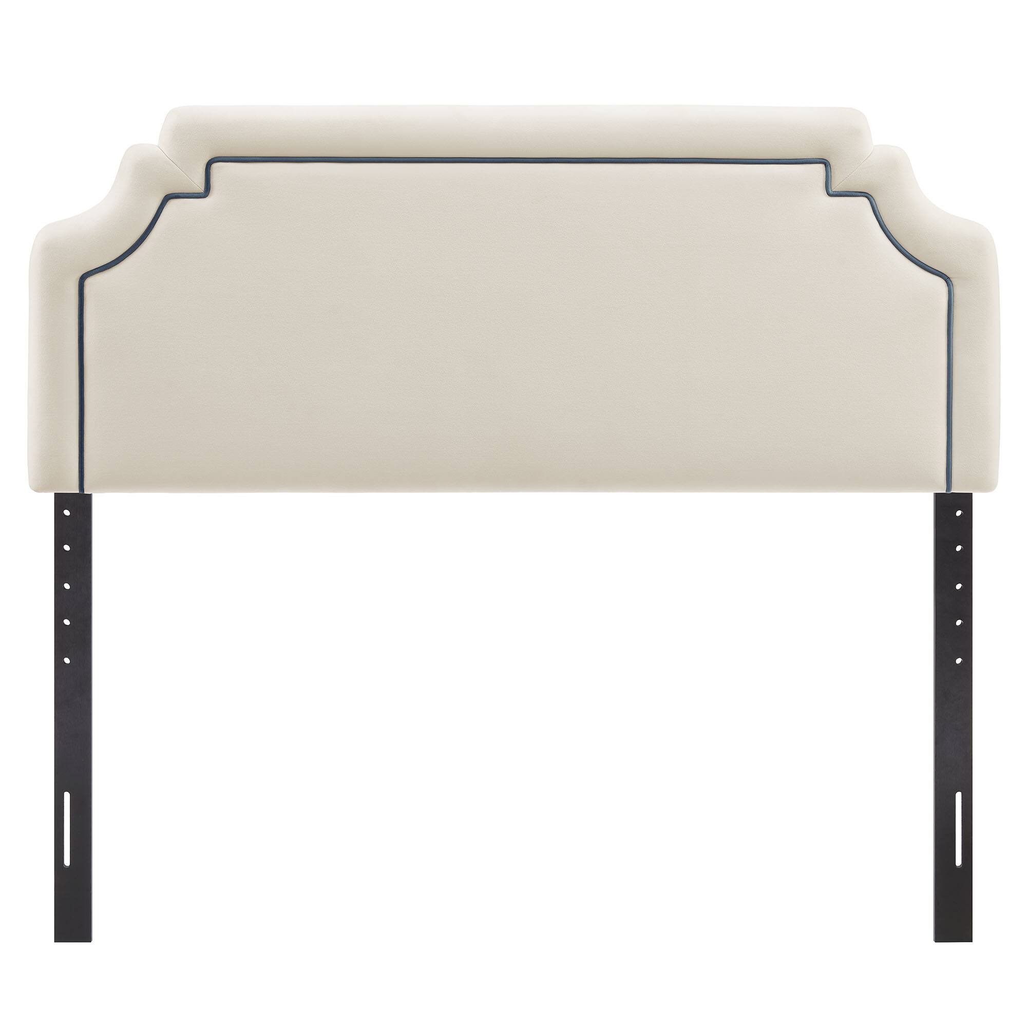 Alt View 2. Modway - Magnolia Stain-Resistant Performance Velvet Headboard by Modway - Alabaster Cadet Blue.
