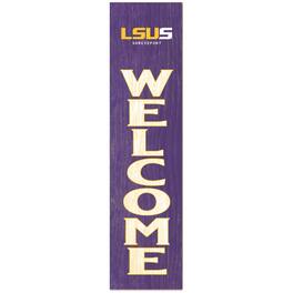 Jardine - LSU Shreveport Pilots 12'' x 48'' Outdoor Leaner Welcome Sign - Purple