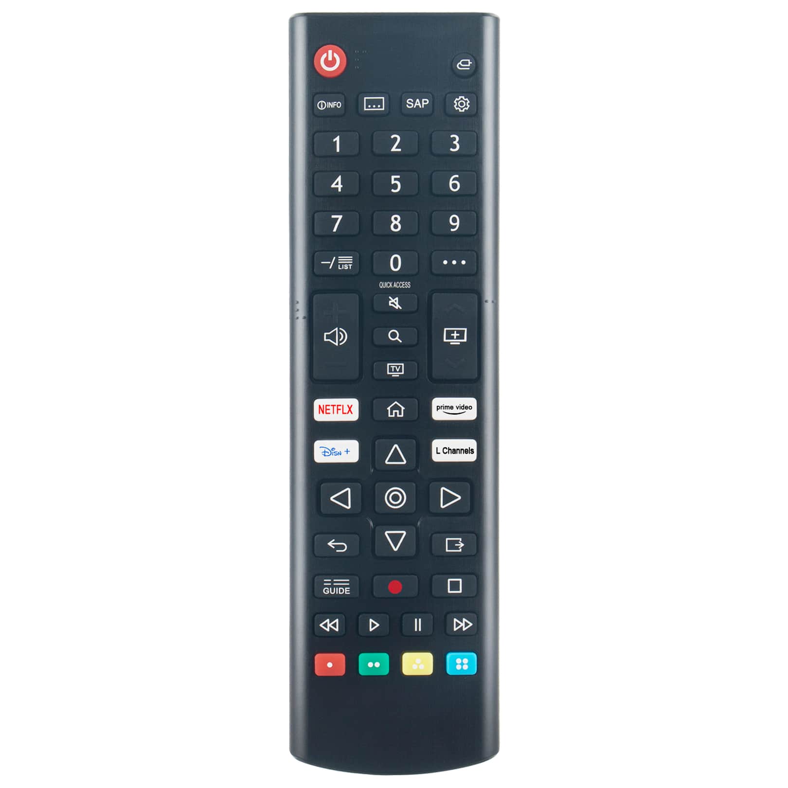 ZdalaMit - NEW AKB76037601 Replacement Remote Control fit for LG TV 2021 Model LED HD 4K Smart UHD HDTV 32LM627BPUA - Black