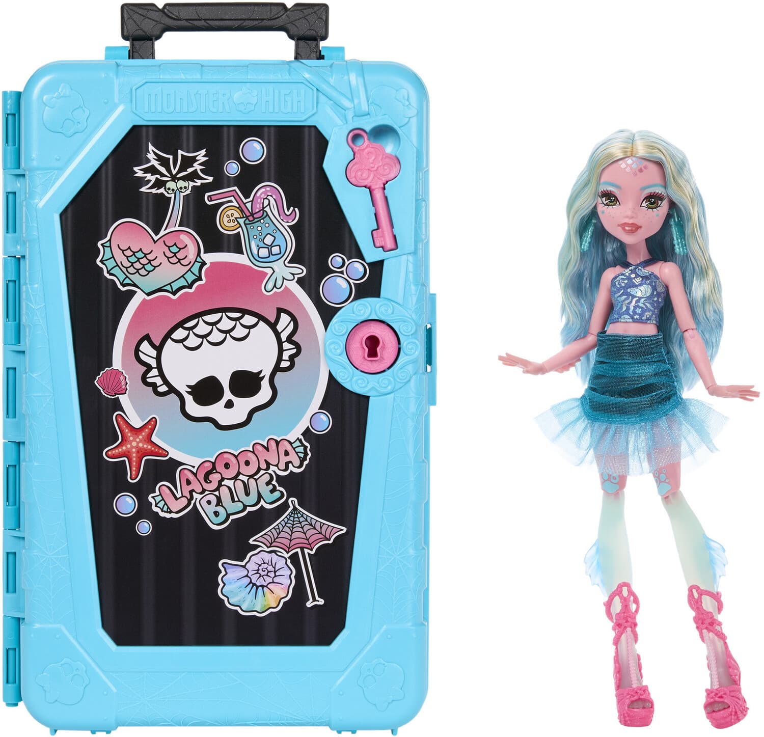 Mattel - Collectible - Monster High Skulltimate Secrets: Gore-Geous Oasis Lagoona Blue Doll & Playset - COLLECTIBLES - Multicolor