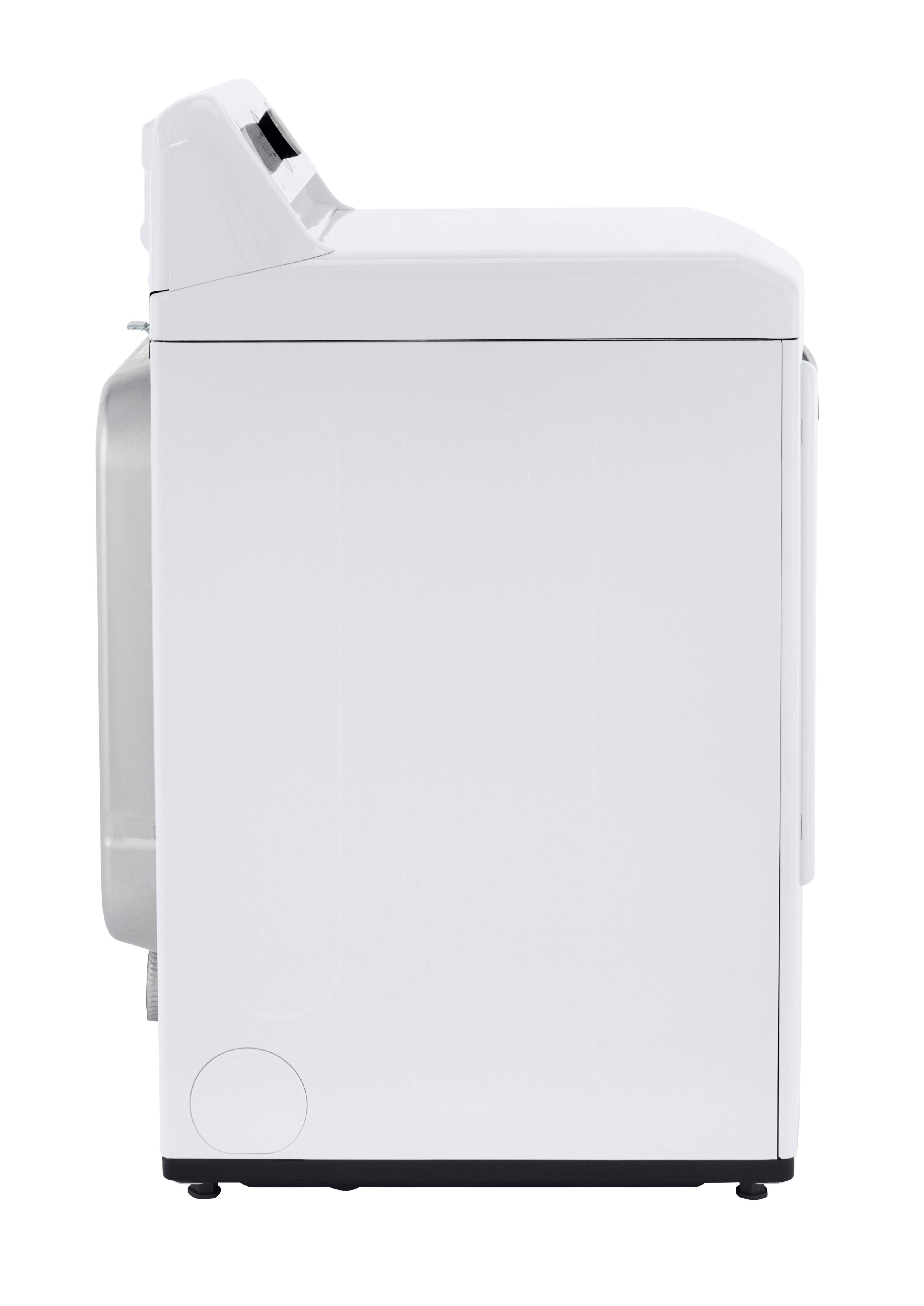 Alt View 22. LG - 7.3 Cu. Ft. Electric Dryer with Sensor Dry - White.