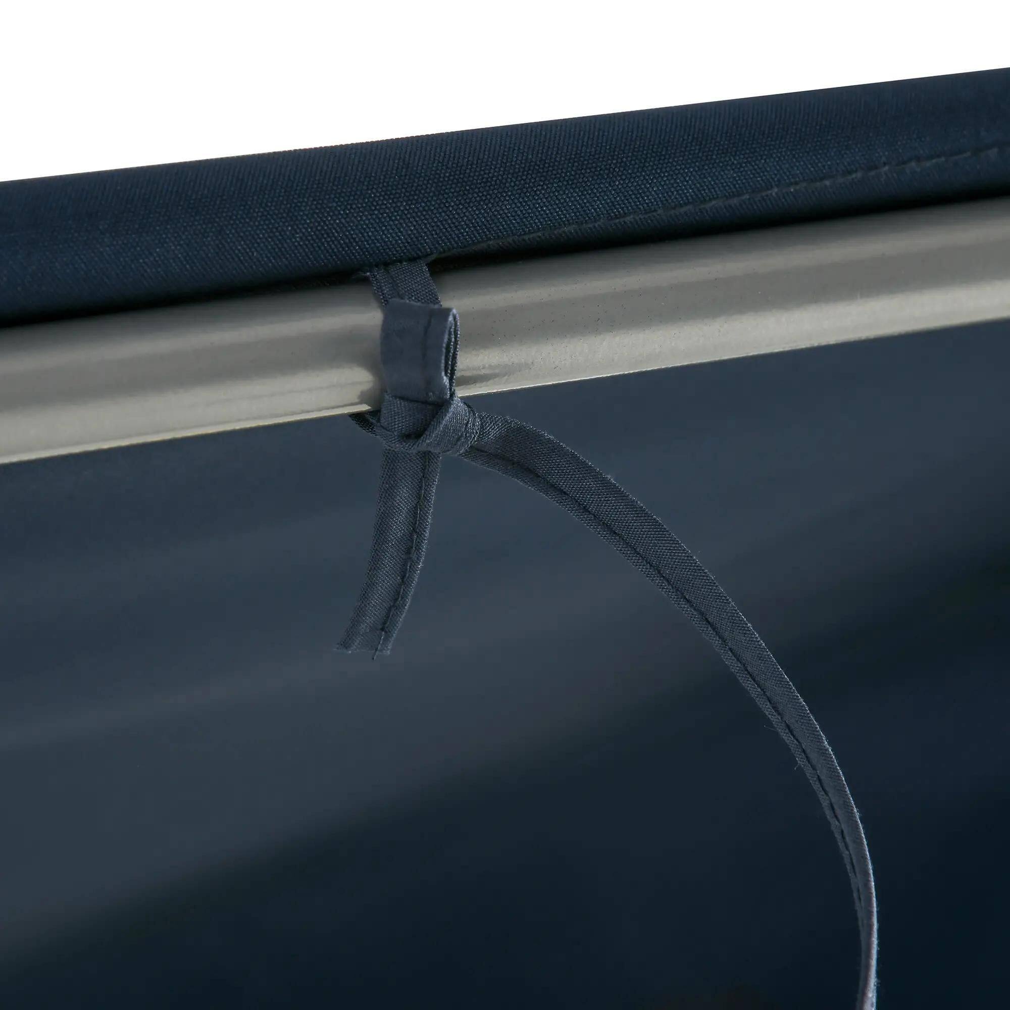 Alt View 1. Resenkos - Resenkos 3-Seat Swing Chair, Patio Glider With Adjustable Canopy, Breathable Seat, Steel Frame, Garden, Blue.