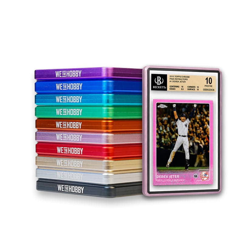 WeTheHobby Aluminum SHARKTOOTH Graded Card Case for BGS 35PT - Pink - Pink
