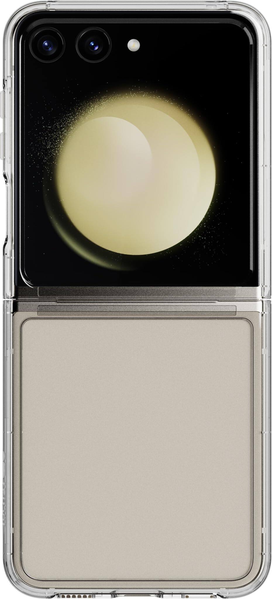 Front. Tech21 - Tech 21 Evo Clear Case for Galaxy Z Flip 5 - Clear.