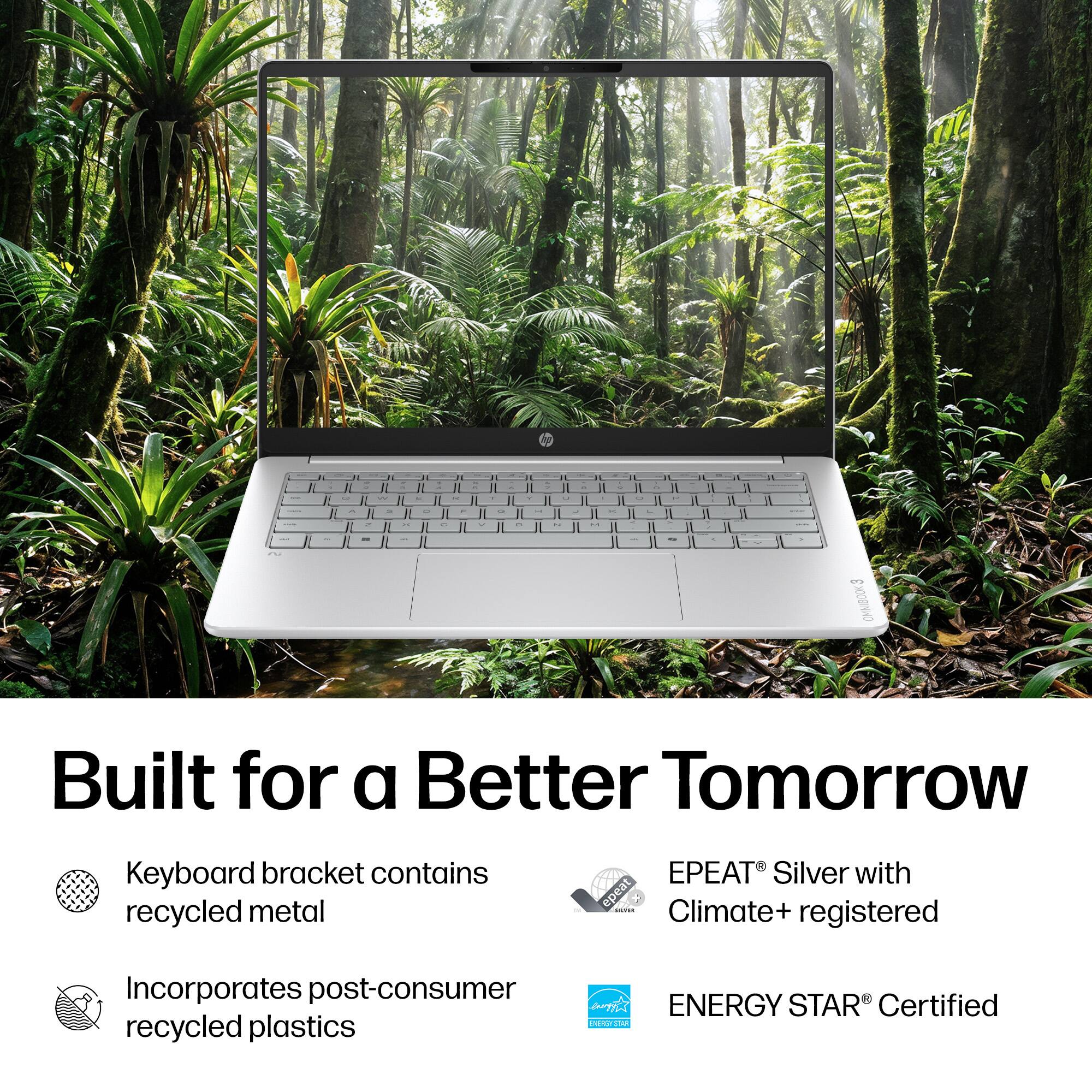 Built for a Better Tomorrow

- Keyboard bracket contains recycled metal
- Incorporates post-consumer recycled plastics
- EPEAT Silver with Climate+ registered
- ENERGY STAR Certified