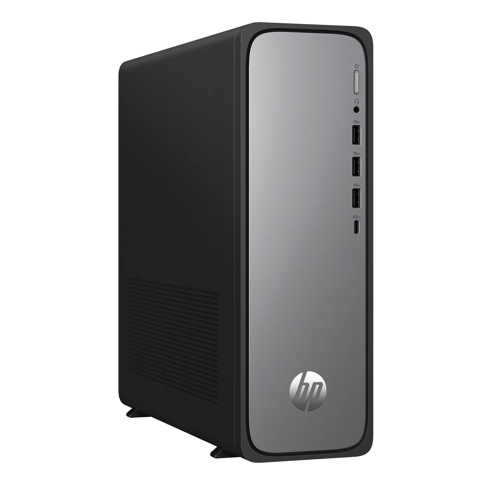 Angle. HP - HP OmniDesk Slim S03 Desktop Intel Core i3-13100 8GB 256GB Win11H - Silver.