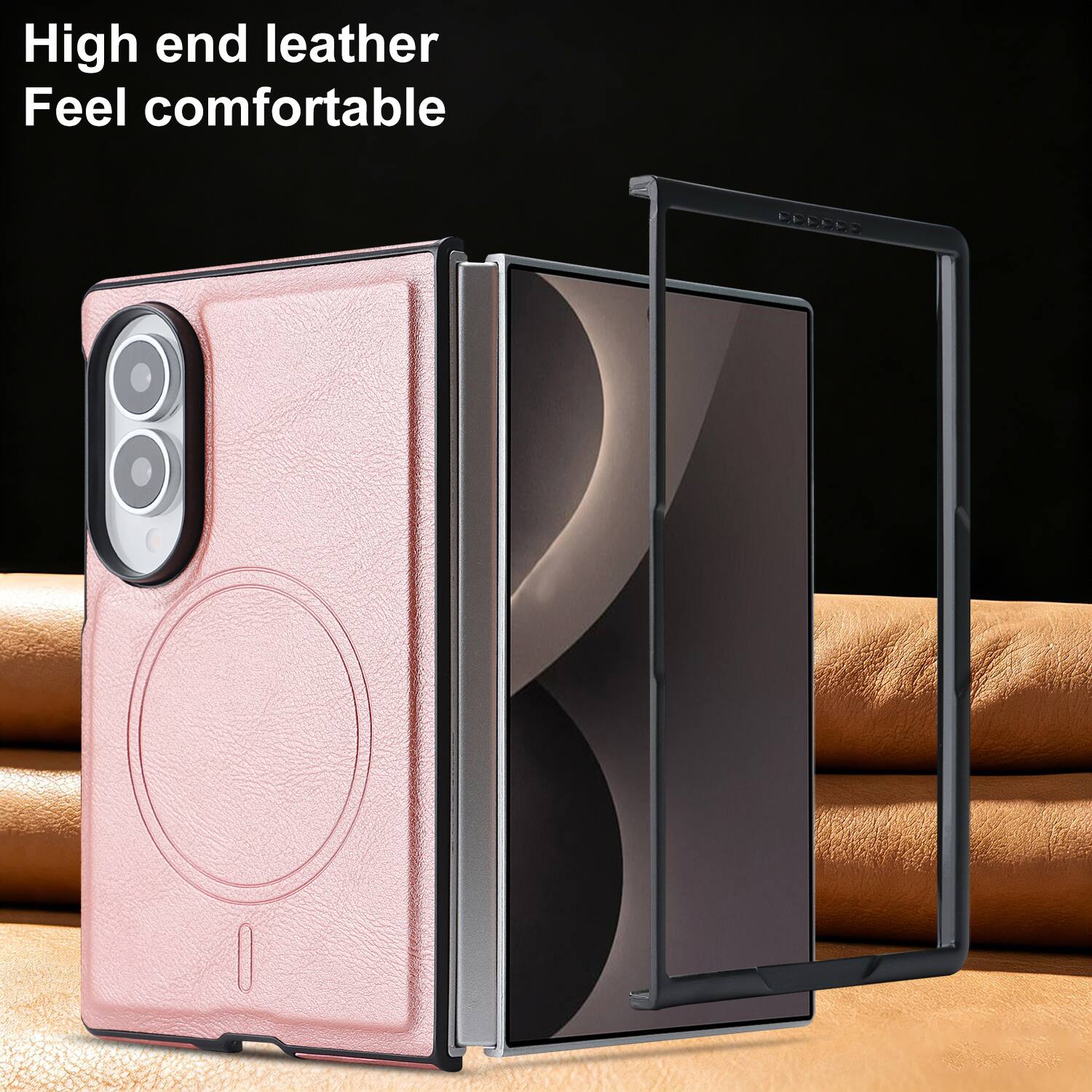 High end leather  
Feel comfortable