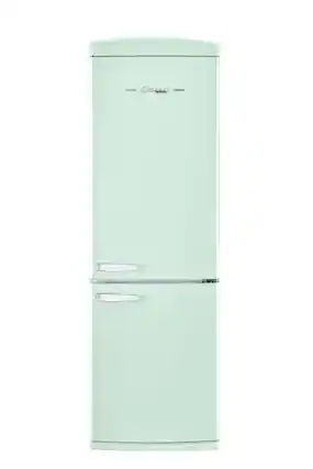 Front. Unique Appliances - Classic Retro 23.8 in 11.7 cu. ft. Frost Free Retro Bottom Freezer Refrigerator ENERGY STAR - Summer Mint Green.