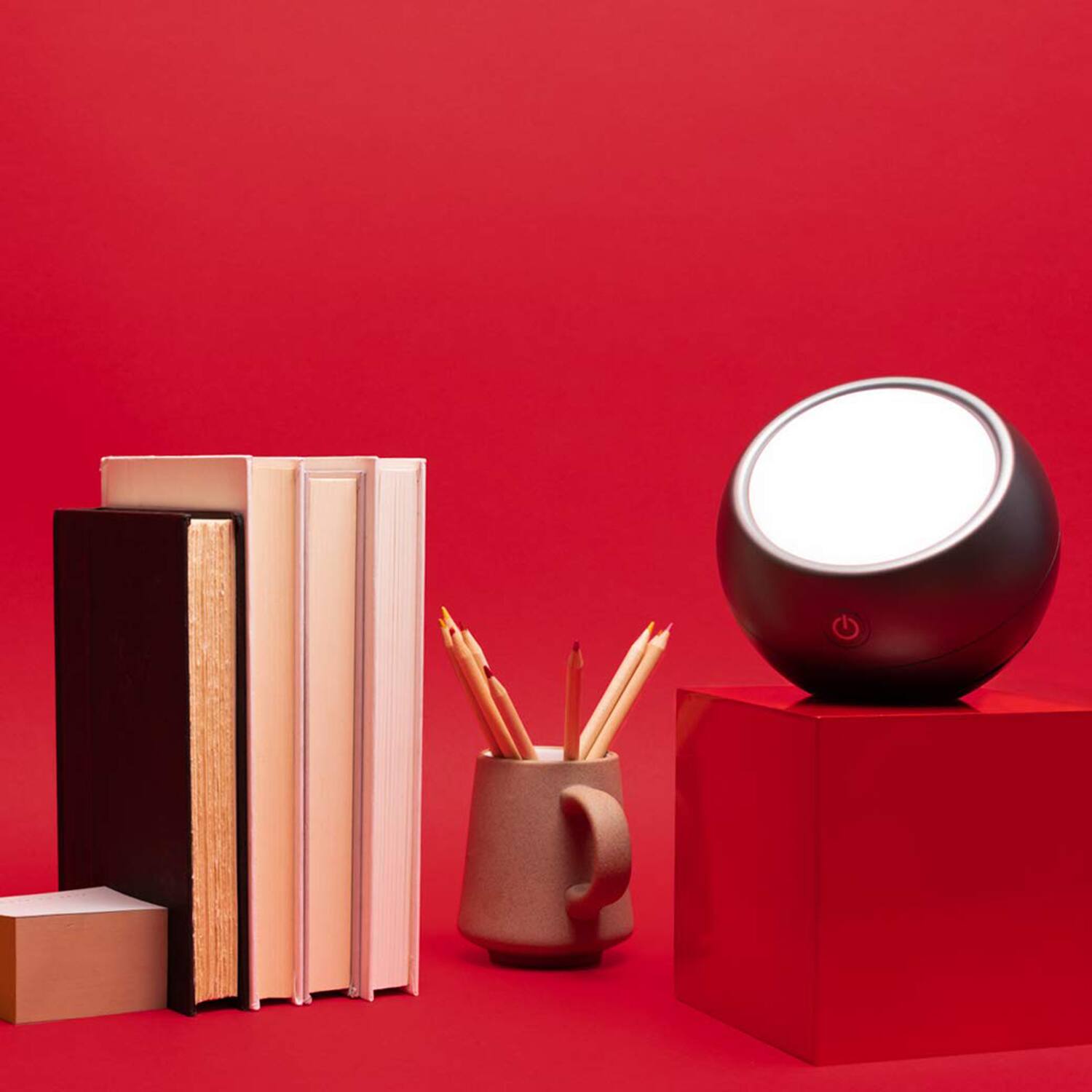 Left. Circadian Optics - Light Therapy Lamp [LEO] UV-Free LED Happy Mood Full Spectrum Sun Light Lamp with 10,000 Lux for Seasonal Sunlight - Gray.