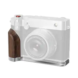 Smallrig - L-Shape Mount Plate with Wooden Handle for Fujifilm GFX100RF Camera, Silver