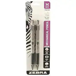 Zebra - M-301 Mechanical Pencil, 0.5mm, #2 Medium Lead, 2/Pack (54012)