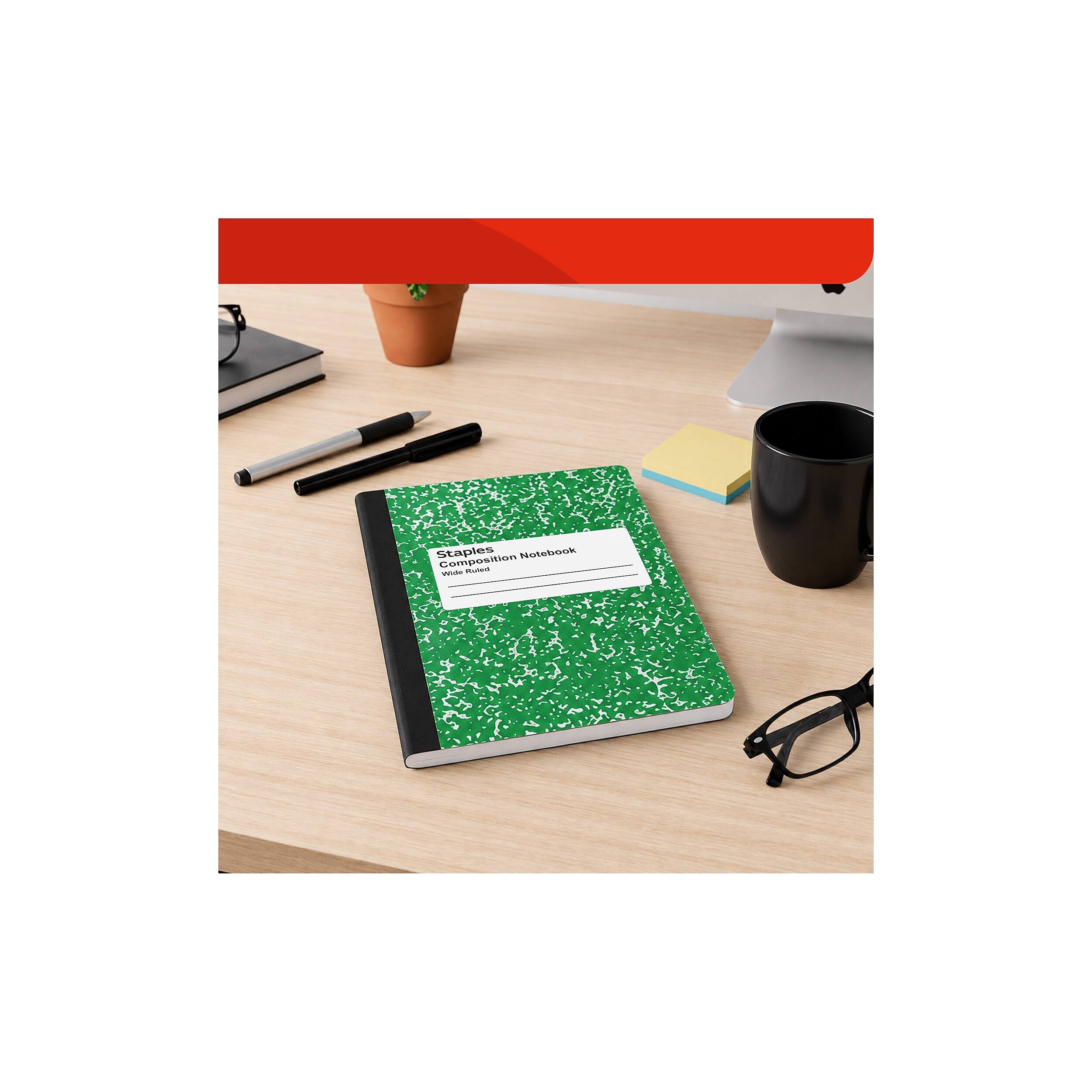 Staples Composition Notebook Wide Ruled