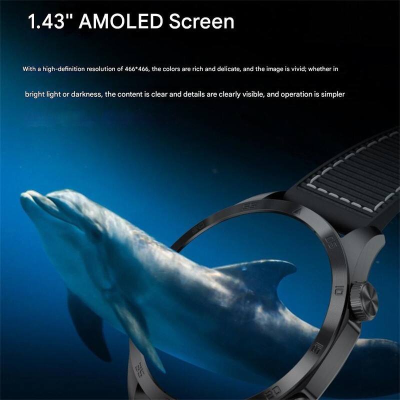 1.43" AMOLED Screen

With a high-definition resolution of 466*466, the colors are rich and delicate, and the image is vivid; whether in bright light or darkness, the content is clear and details are clearly visible, and operation is simpler.
