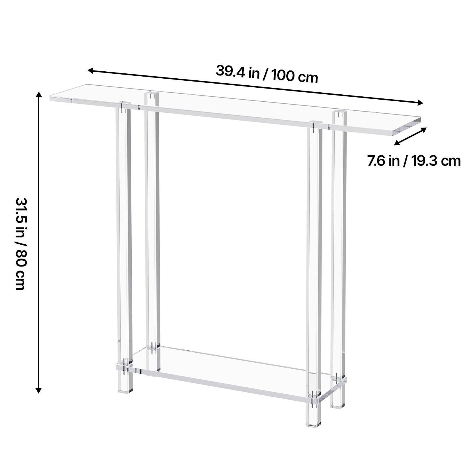 39.4 in / 100 cm  
31.5 in / 80 cm  
7.6 in / 19.3 cm