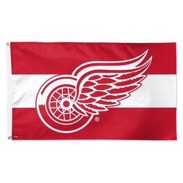 WinCraft - Detroit Red Wings 3' x 5' Team Stripe Deluxe Single-Sided Flag - Multicolor