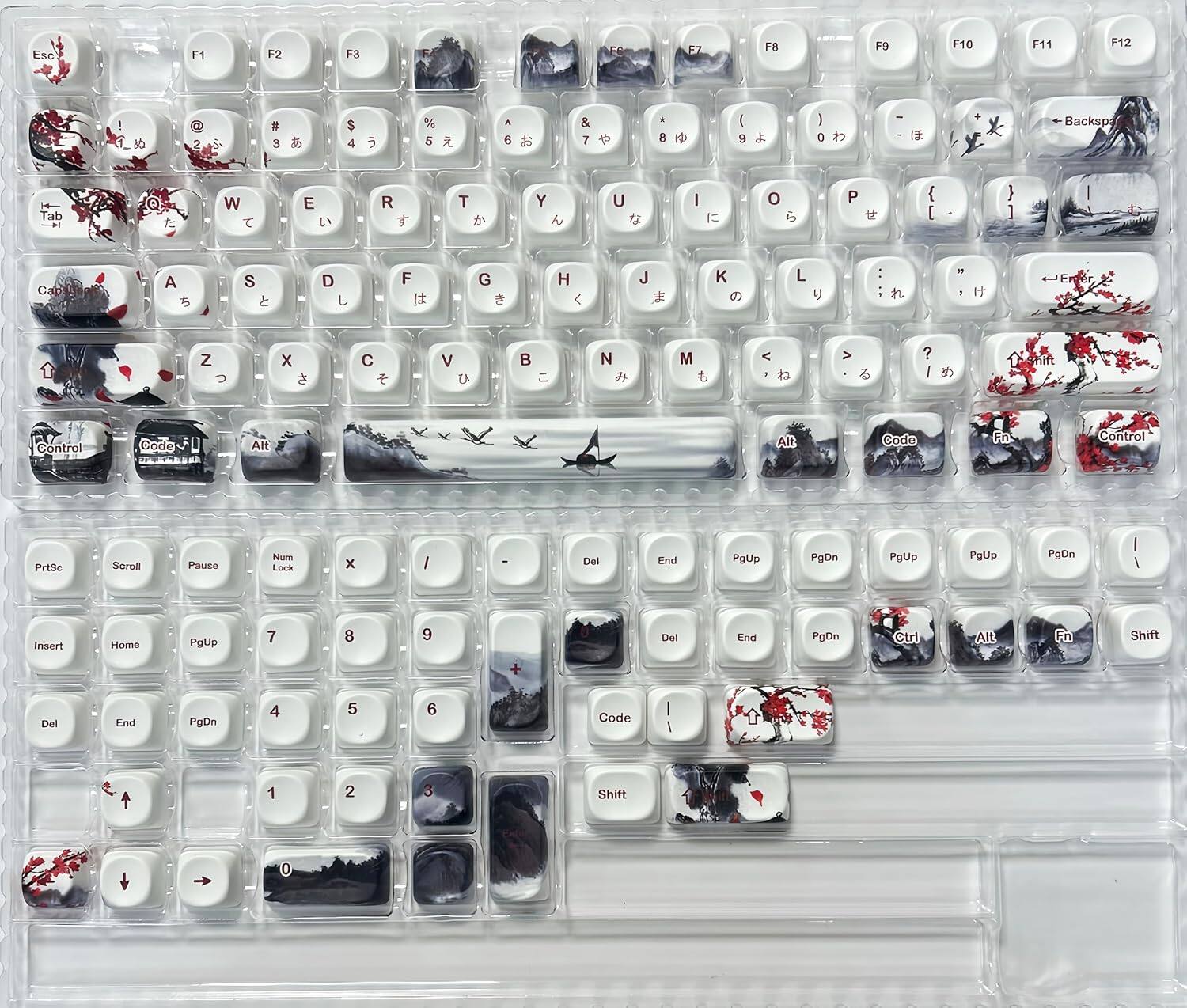 Ese F1 F2 F3 F4 F5 F6 F7 F8 F9 F10 F11 F12 ! 1 @ 2 # 3 $ 4 % 5 ^ 6 & 7 * 8 ( 9 ) 0 - Backsp Tab W E R T Y U I O P { [ ] Cap A S D F G H J K L : ; M , . N M < > ? Control Code FD Alt AIt Code Fn Control PrtSc Scroll Pause Num Lock x I - Del End PoUp PgDn PoUp PgUp PoUp PgUp 7 8 9 Del End PgDn Ctrl Alt Fn Shift + Del End PgDn 4 5 6 Code 1 2 3 Shift