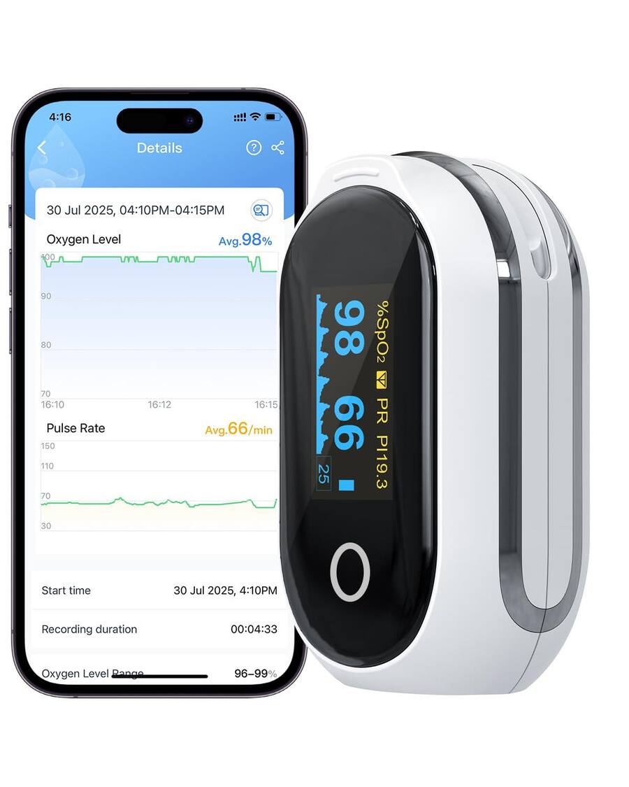 Pulse Ink The Best Inks Rechargeable Pulse Oximeter Fingertip S6w O2 Monitor ...