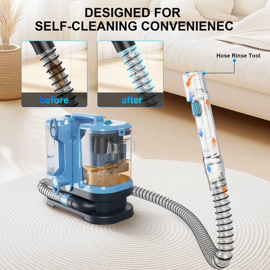 MOOSOO Carpet Cleaner Machine Upholstery, Portable Spot and Stain ...