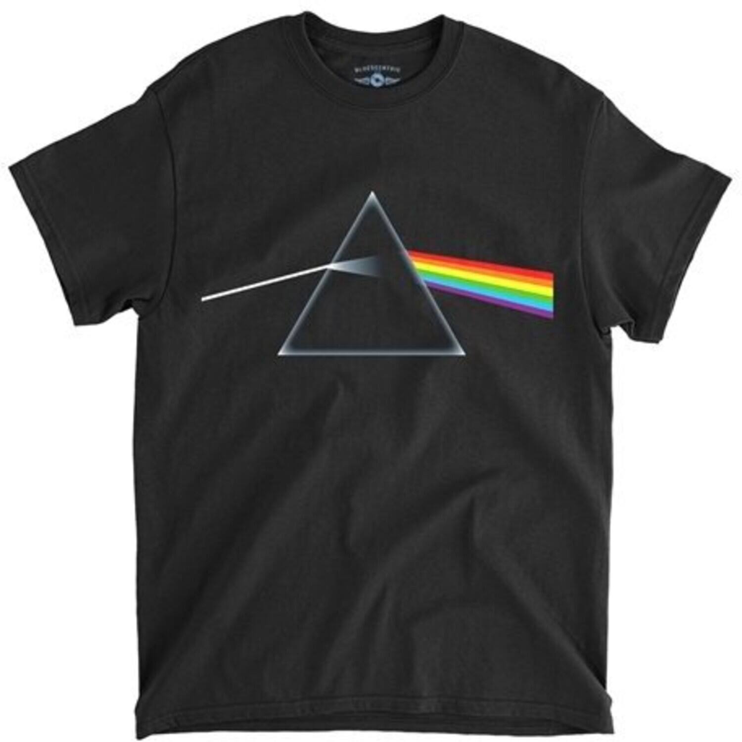 Front. PopMarket - Pink Floyd - Pink Floyd - Dark Side of the Moon - Heavy Cotton T-Shirt - Large Black   - APPAREL - Multicolor.