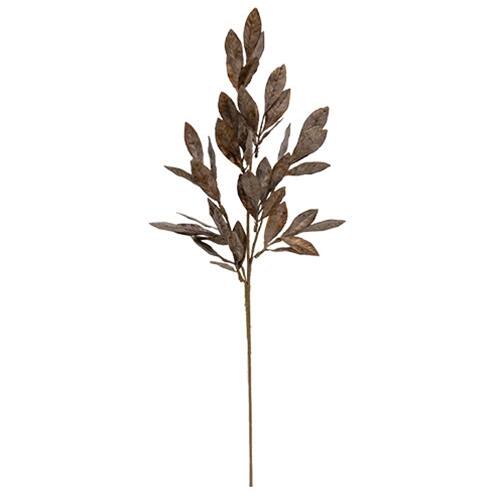 Front. BreeBe - Gleaming Bronze Laurel Spray - 28" - Bronze.