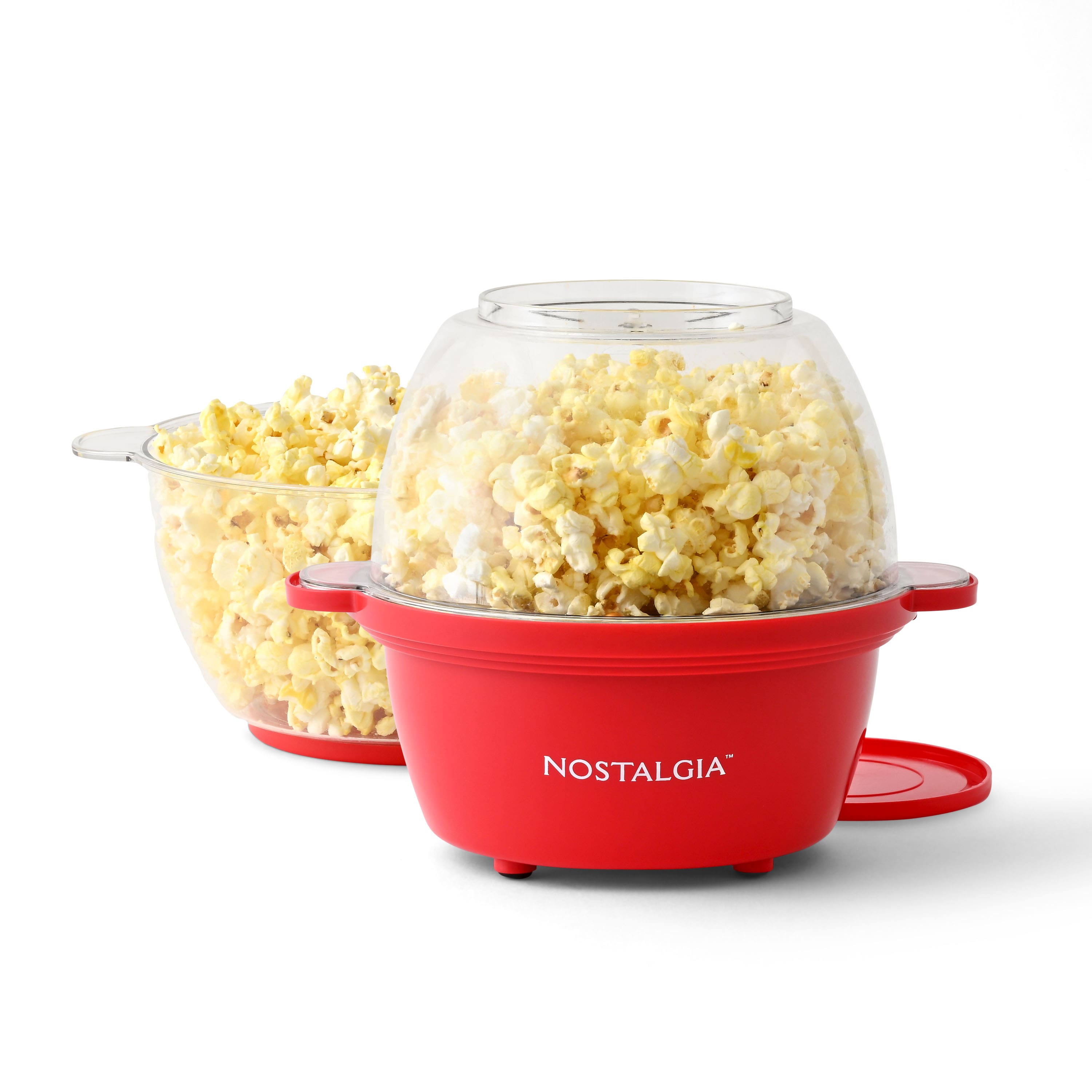 Nostalgia - 2-qt. Stainless Steel Stirring Popcorn Popper - Red
