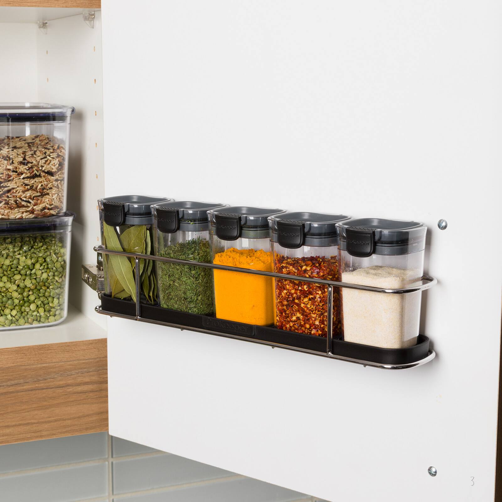 Alt View 4. Progressive International - ProKeeper+ Airtight Storage Container Set, 6-Piece, Clear Plastic - Clear.