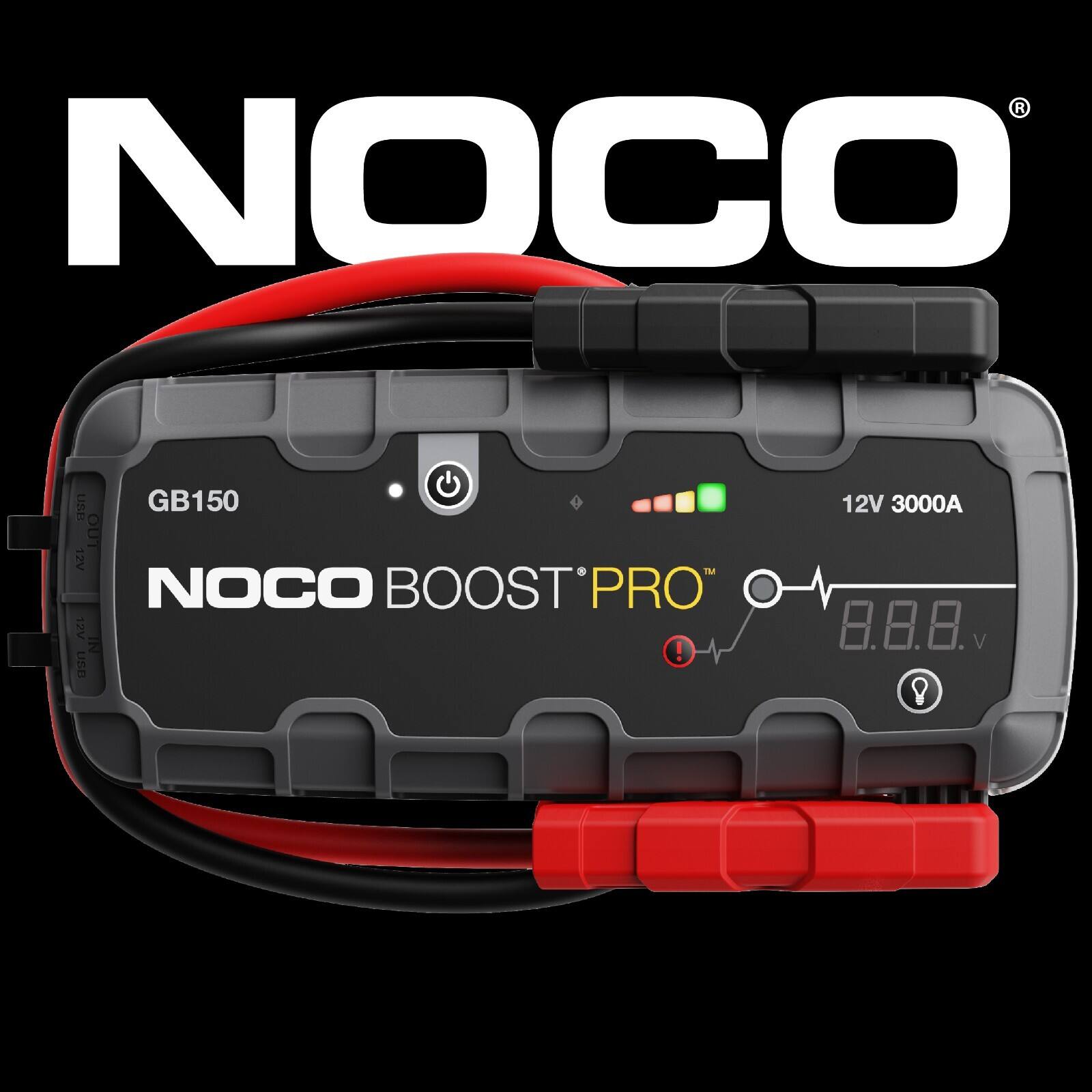 NOCO - Boost GB150: 3000A UltraSafe Jump Starter – 12V Portable Lithium Battery Booster Pack – 9.0L Gas & 7.0L Diesel