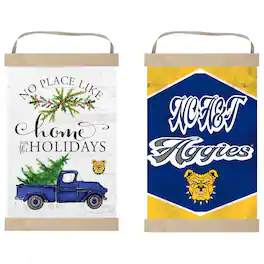 Jardine - North Carolina A&T Aggies 12" x 20" Reversible Banner Sign - White