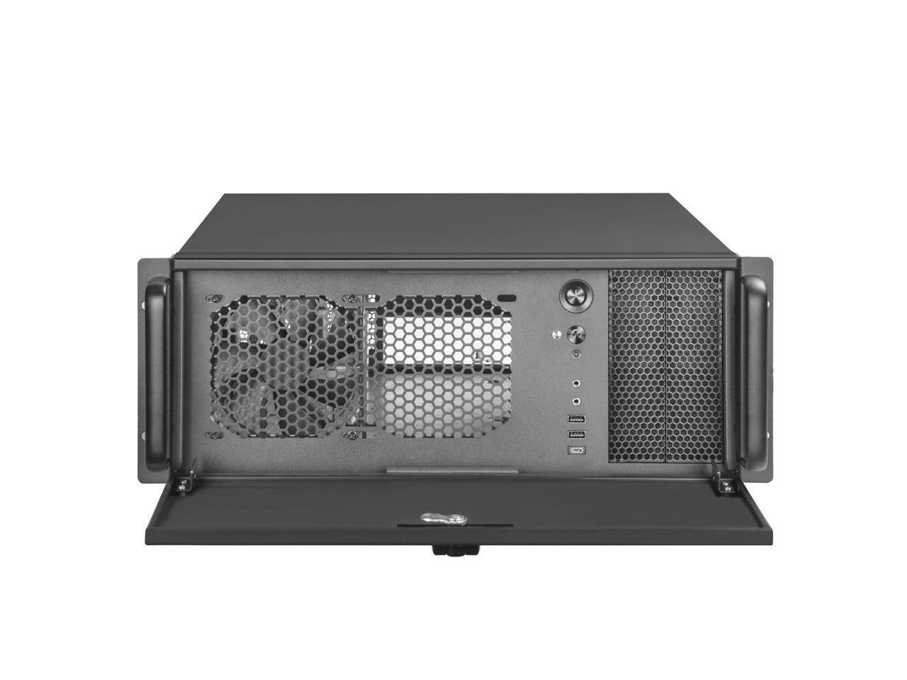 Alt View 5. SilverStone - SilverStone 4U rackmount server chassis with liquid cooling compatibility,RM42-502 - Silver.
