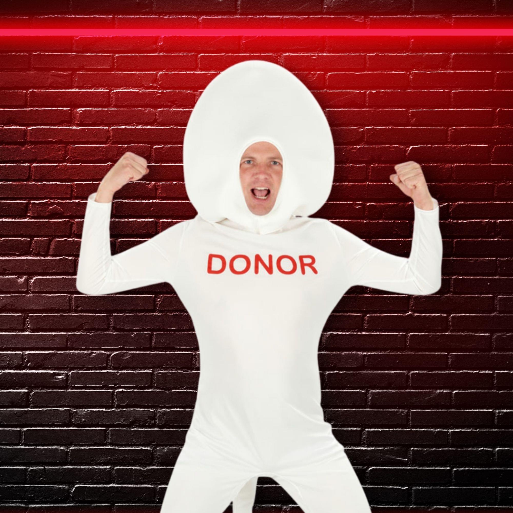 Alt View 2. Orion Costumes - Donor Adult Costume X-large - White.