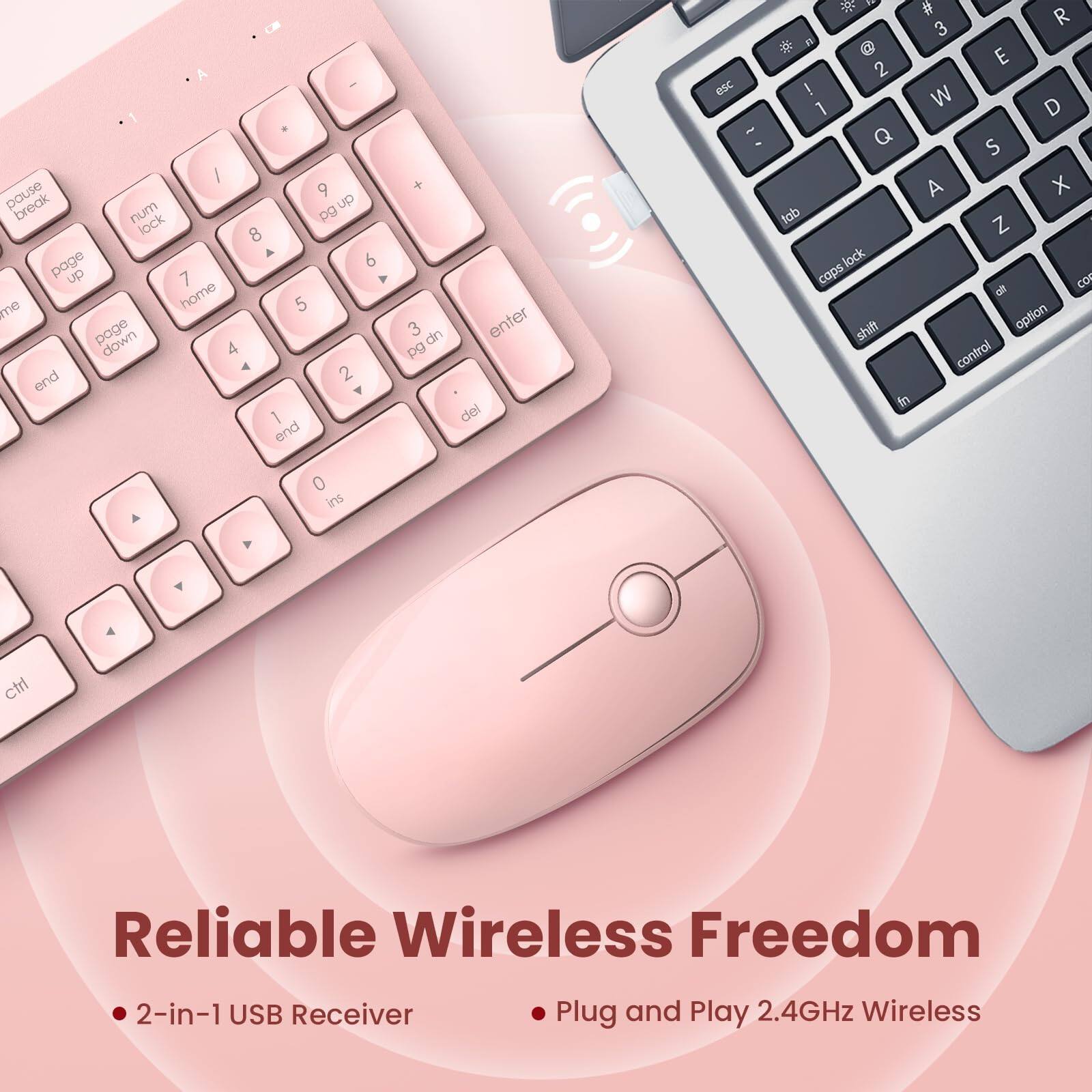 Reliable Wireless Freedom

- 2-in-1 USB Receiver
- Plug and Play 2.4GHz Wireless