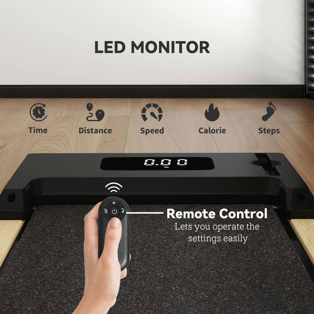 LED MONITOR  
Time Distance Speed Calorie Steps  
0.00  
Remote Control  
Lets you operate the settings easily