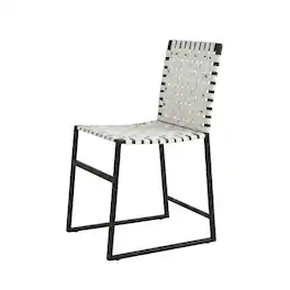 Butler Specialty - Urban Woven Leather Side Chair - White