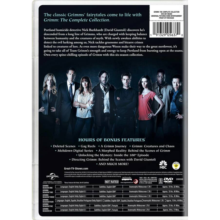 Left. Grimm: The Complete Collection [DVD].