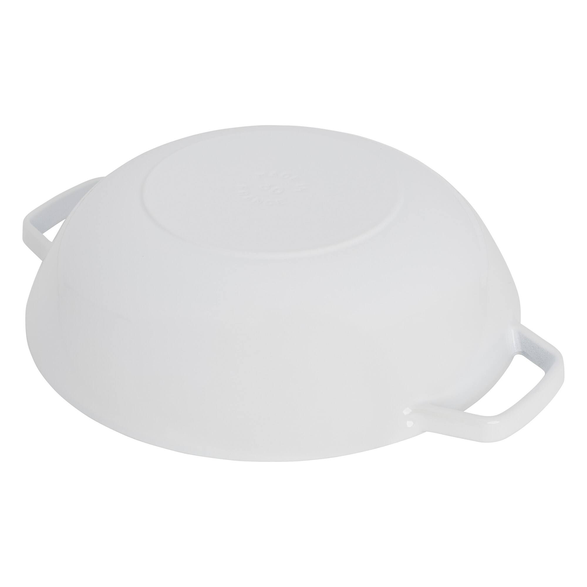 Alt View 2. Staub - Staub Cast Iron Perfect Pan , Dutch Oven, 4.5-quart,  serves 4-5, Made in France, White - White.