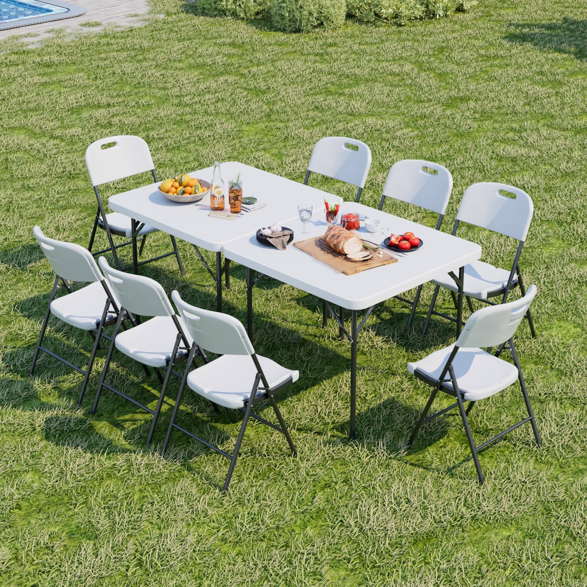 84″ Texas Hold'Em Card Table and Chairs Set 1 - Dads Heaven ™, image size:900x900