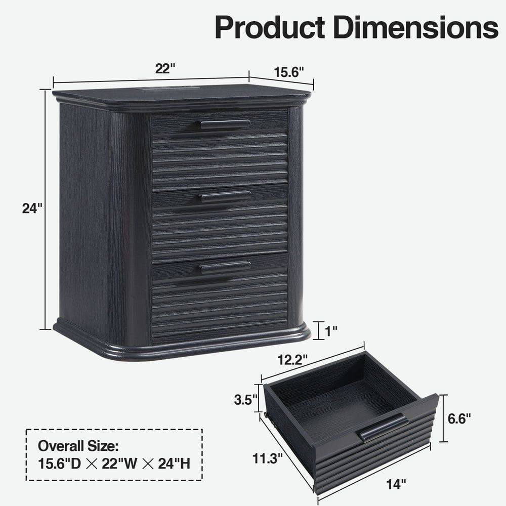 Product Dimensions:  
22" x 15.6" x 24" x 1" x 12.2" x 3.5" x 6.6" x 11.3" x 14"  

Overall Size: 15.6"D x 22"W x 24"H