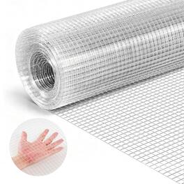 VEVOR - Hardware Cloth, 1/2 inch 60 inch x 50 ft 19 Gauge Chicken Wire Fence, Hot-Dip Galvanized After Welding Metal Wire Mesh - Silver