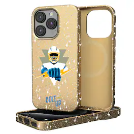 Keyscaper - NFL - Los Angeles Chargers 2024 Illustrated Limited Edition Bling iPhone Case - 14 - Gold
