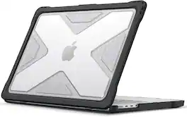 Fintie - Rugged Case for MacBook Pro 14 Inch (2021-2026 Release) with M5 M4 M3 M2 M1 Chip, TPU Bumper, Hard Shell Cover - Crystal Clear