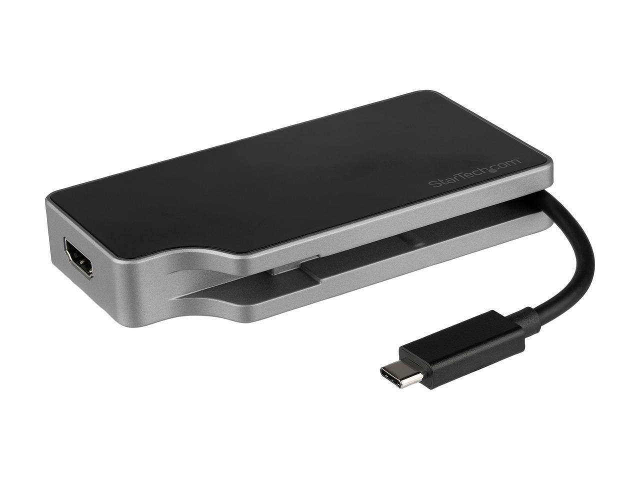 Alt View 5. StarTech.com - StarTech.com CDPVDHMDPDP USB C 4-in-1 Adapter - 95W PD - 4K60Hz - Aluminum - Space Gray.