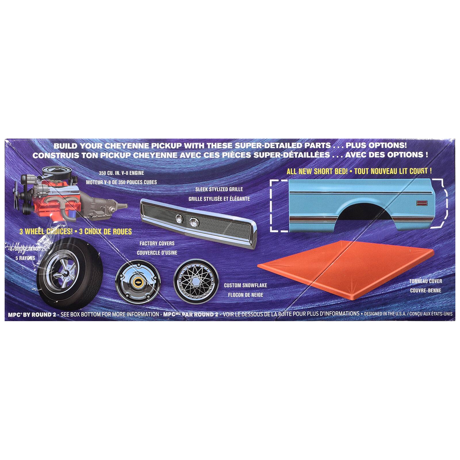 Skill 2 Model Kit 1972 Chevrolet C10 Shortbed Pickup Truck 1/25 Scale ...
