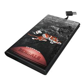 Keyscaper - Cincinnati Bengals 5000mAh Flat Powerbank - Black