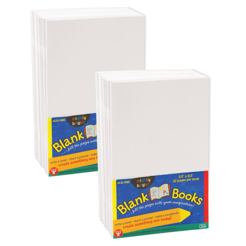 ACID-FREE mighty bright* Blank pages with your imagination! fill the pages with your imagination! write a book * start a journal * make a scrapbook * create something new today! 5.5 x 8.5" 32 pages per book USA Rilliaton NT S009S Pouts - Mygho www.hygiot.com - Nd Products